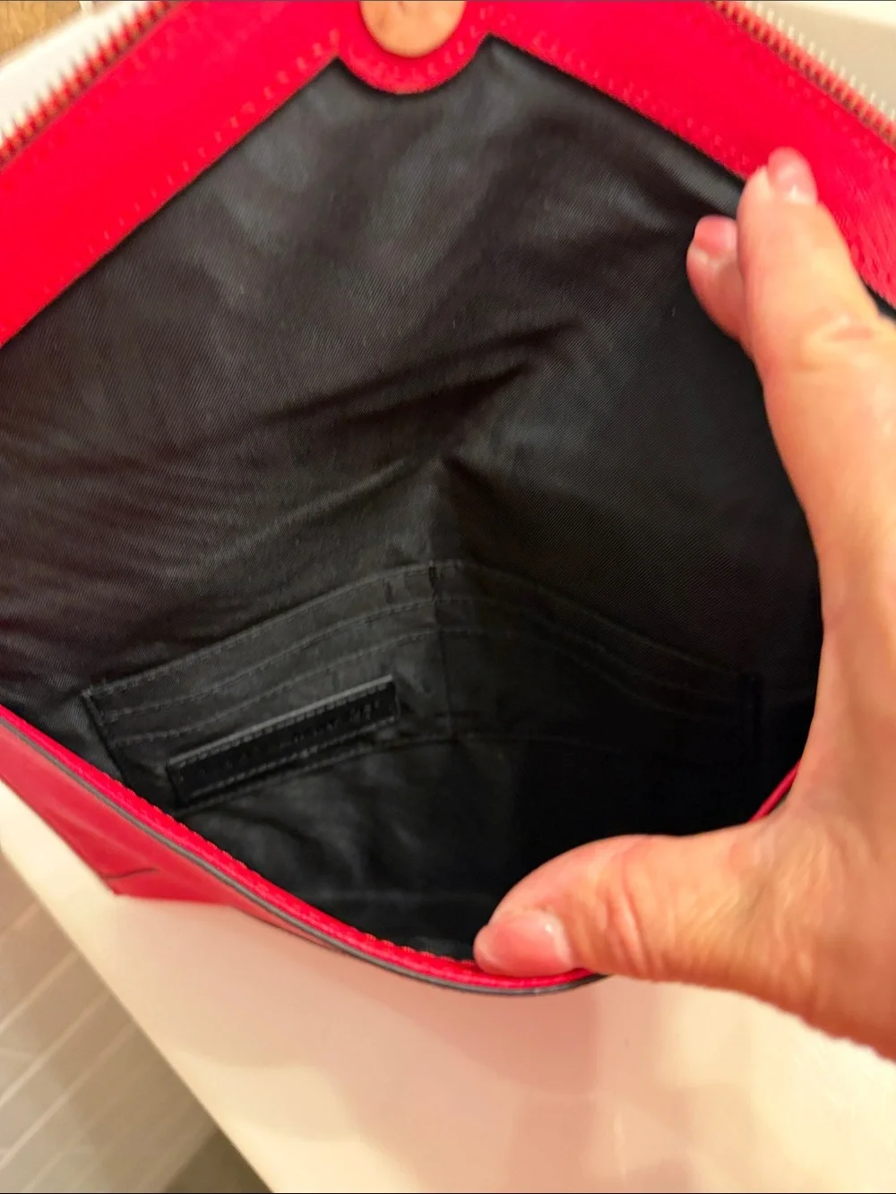 Rebecca Minkoff Red Envelope Clutch- like new